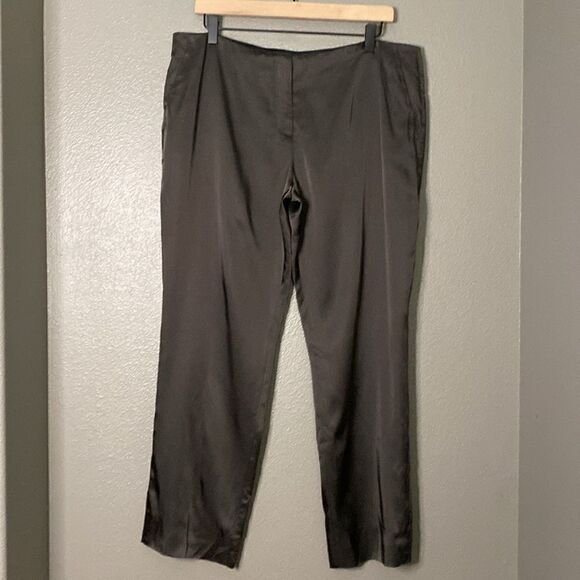 Miu Miu Chocolate Brown Satin Trouser Dress Pants - Picture 14 of 14
